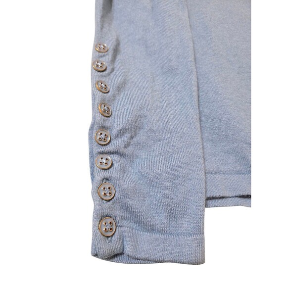 J. McLaughlin Jamey Pullover Sweater S Powder Blue Lightweight Knit E9.1 - Picture 4 of 10